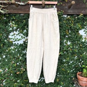 Boho Tan Linen Pants